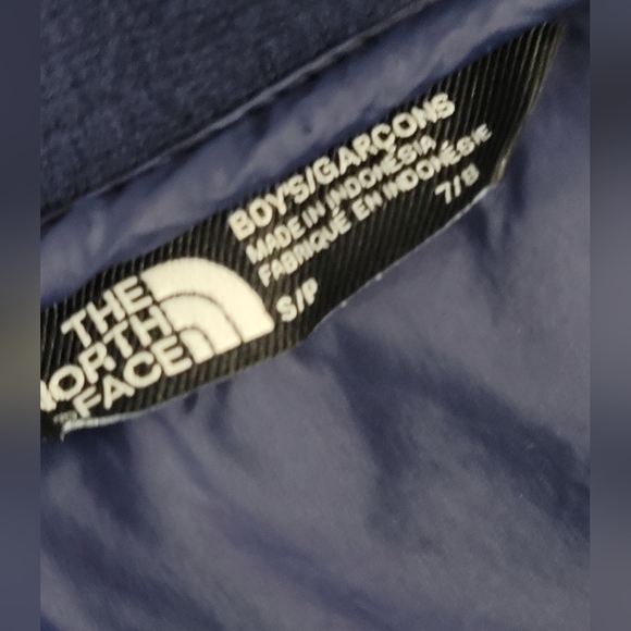 NORTHFACE SIZE 7/8 Puffer Jacket Navy - Picture 6 of 10